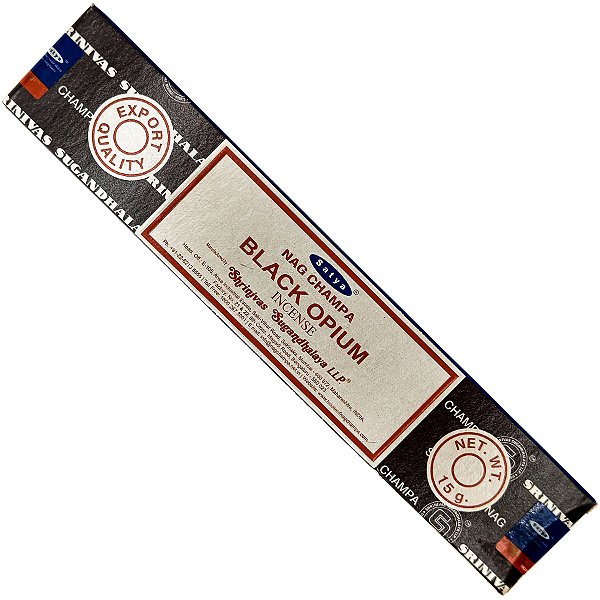 Incenso Indiano Satya Importado Nag Champa Black Opium