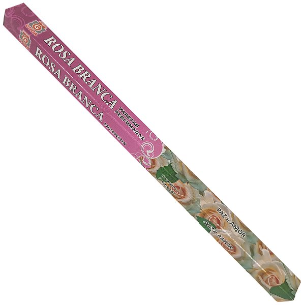 Incenso Varetas Perfumadas Guda Rosa Branca