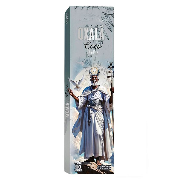 Incenso Premium 10 Varetas Oxalá Coco