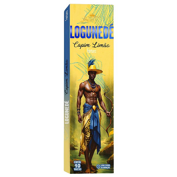 Incenso Premium 10 Varetas Logunedé Capim Limão