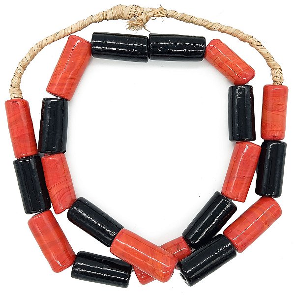 Guia Monjolo Em Firmas De Murano Candomblé Vermelho M2