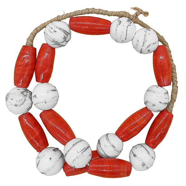 Guia Monjolo Em Firmas De Murano Candomblé Vermelho M1