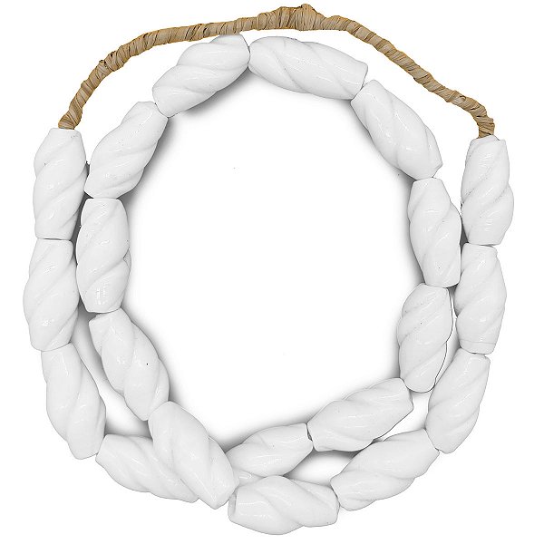 Guia Monjolo Em Firmas De Murano Candomblé Branco M1