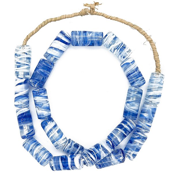 Guia Monjolo Em Firmas De Murano Candomblé Azul/Incolor M2