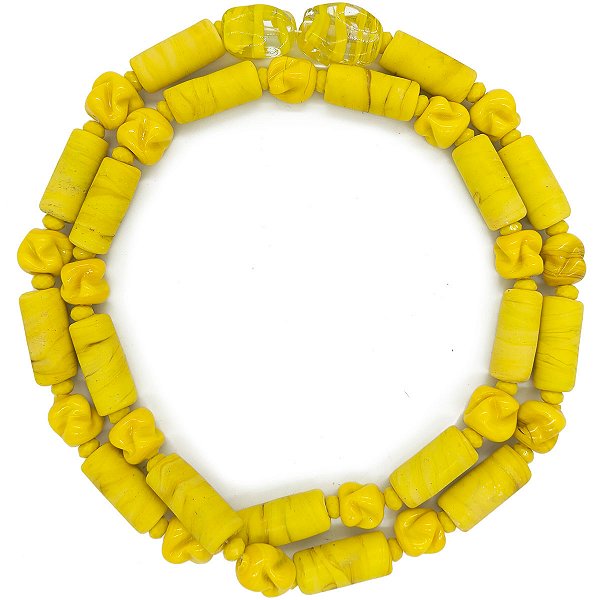 Guia Em Firmas De Murano Candomblé Amarelo/Incolor M2