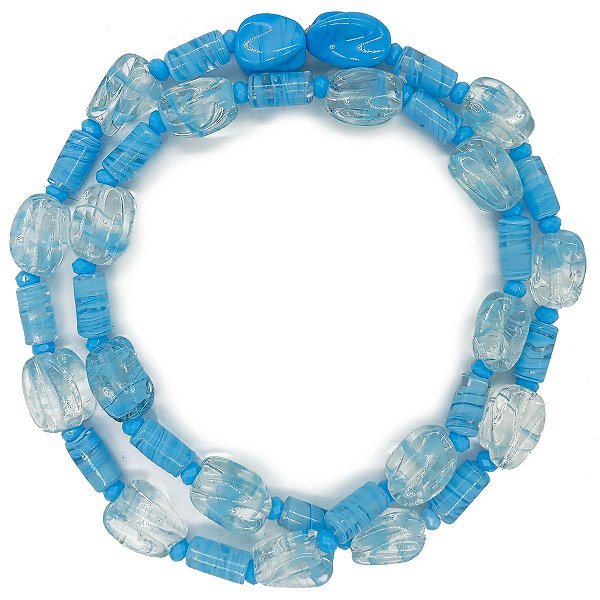 Guia Em Firmas De Murano Candomblé Azul M1