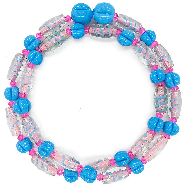 Guia Em Firmas De Murano Candomblé Azul M6