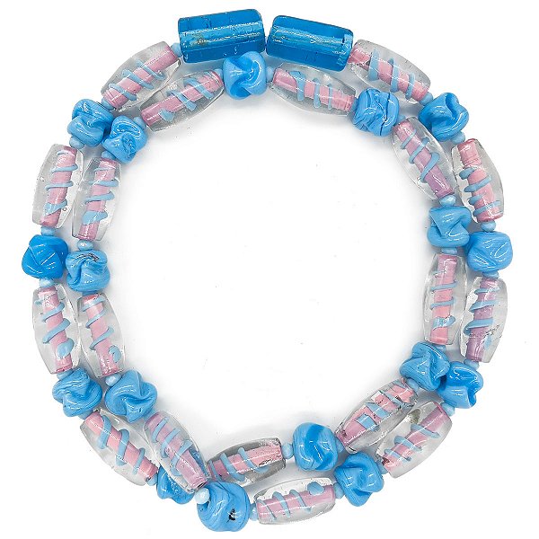 Guia Em Firmas De Murano Candomblé Azul M5