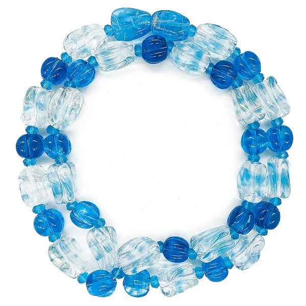 Guia Em Firmas De Murano Candomblé Azul M4