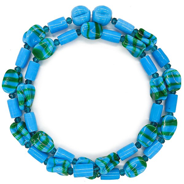 Guia Em Firmas De Murano Candomblé Azul M3