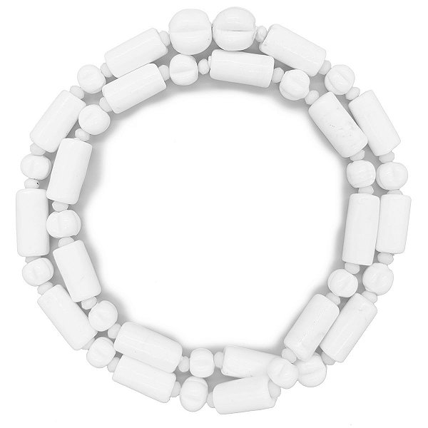 Guia Em Firmas De Murano Candomblé Branco M1