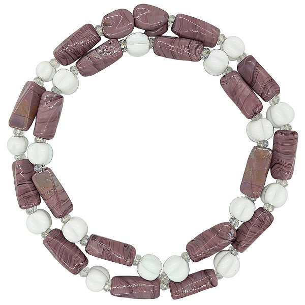 Guia Em Firmas De Murano Candomblé Lilás M1