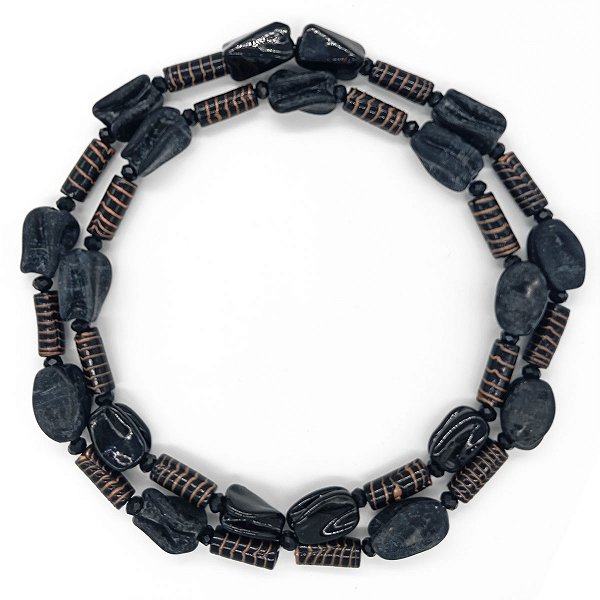 Guia Em Firmas De Murano Candomblé Preto M7