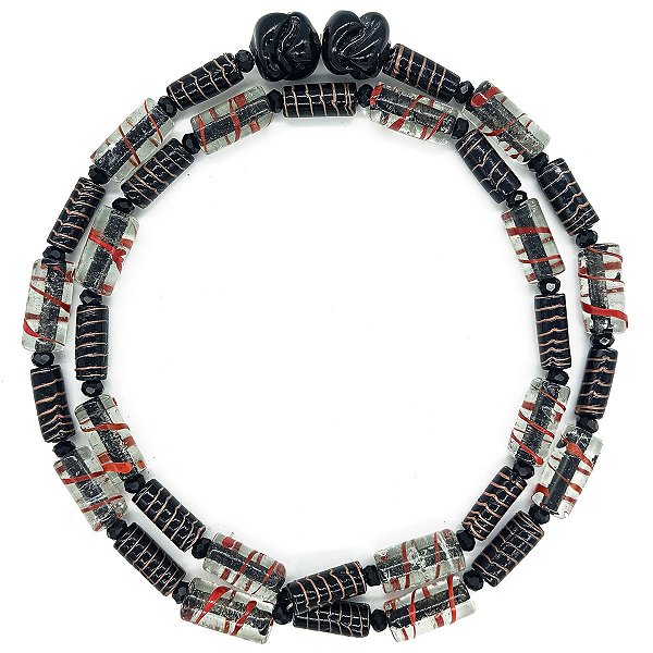 Guia Em Firmas De Murano Candomblé Preto M4