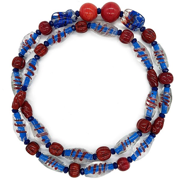 Guia Em Firmas De Murano Candomblé Vermelho M5