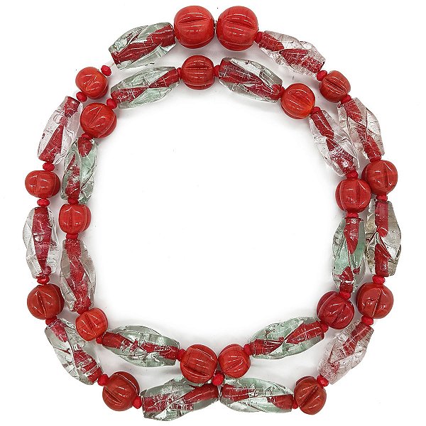 Guia Em Firmas De Murano Candomblé Vermelho M4