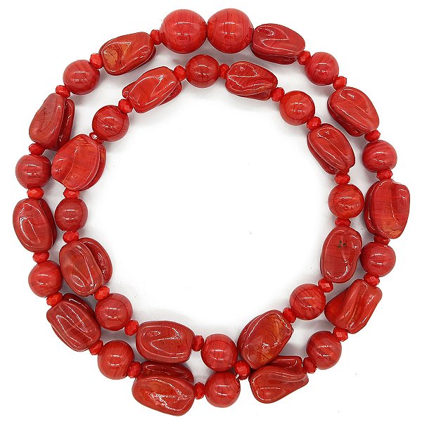 Guia Em Firmas De Murano Candomblé Vermelho M1