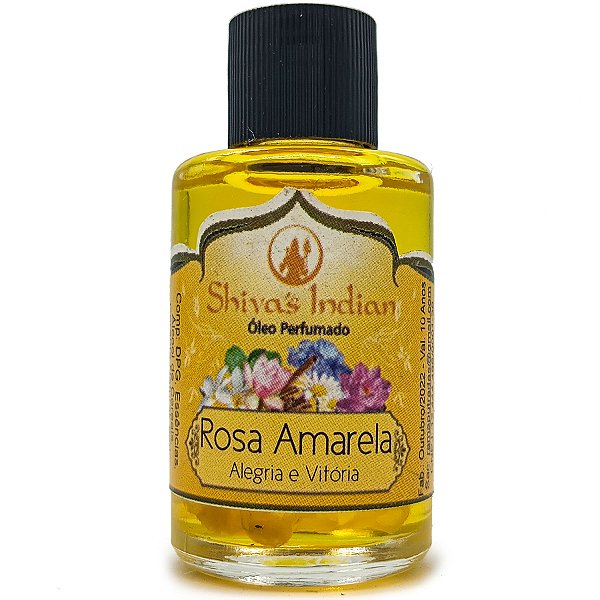Essencia Premium Shiva'S Indian Óleo Perfumado 9Ml Rosa Amarela