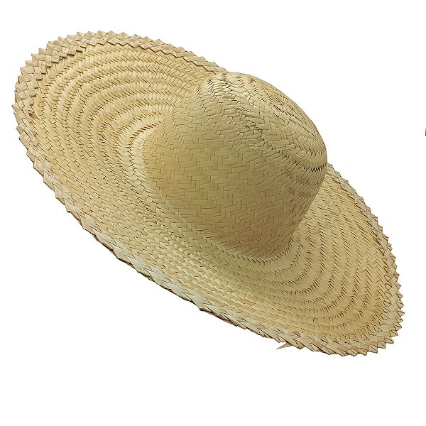 Chapéu De Palha Aba Larga Longa P/ Pesca Marinheiro Jurema