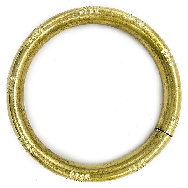 Idé Riscado Grande Argola Arco De Metal Pulseira Dourado