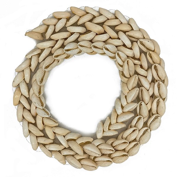 Guia Trança Fio De Búzios Branco Comum Pequeno P/ Brajá