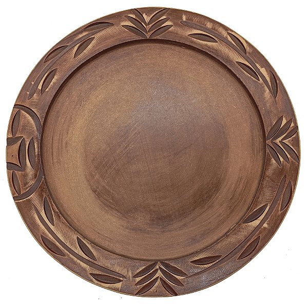 Tabuleiro Opon Ifá P/ Jogo Búzios Madeira Entalhada Grande