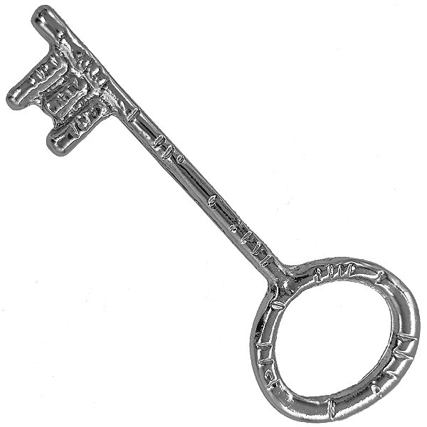 Chave Prata Pequena da Sorte P/ Assentamento Igba Salomão