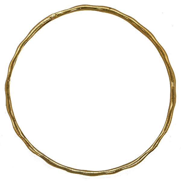 Ide Pulseira Premium Orixá Fino Dourado Grande