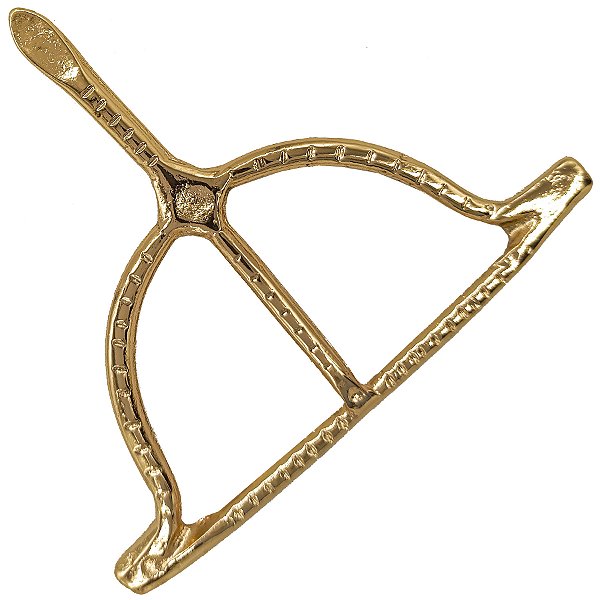 Arco Ofá Curvo Dourado Ferramenta Assentamento Orixá Igbá