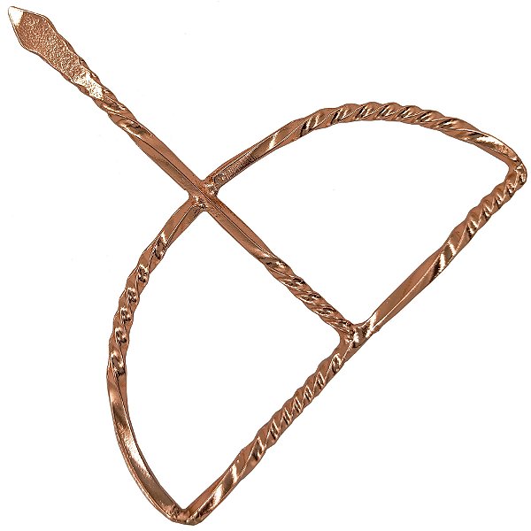 Arco Ofá Torcido Cobre Ferramenta Assentamento Orixá Igbá