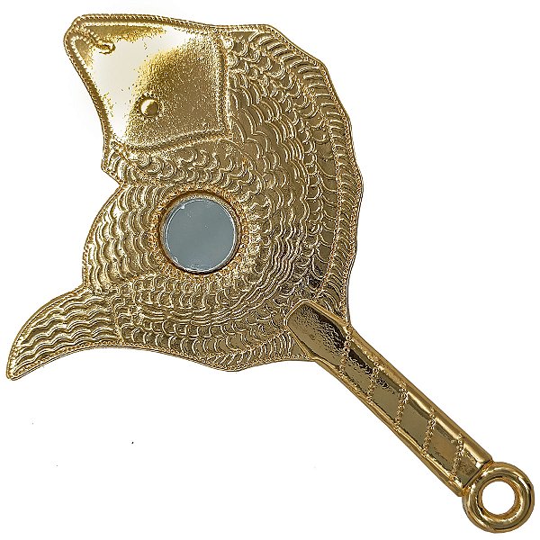 Pingente Grande Abebe Peixe Espelho Oxum Assentamento Igbá