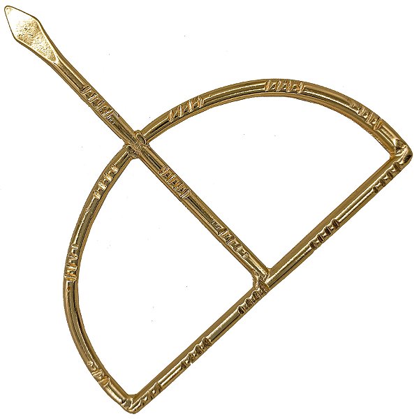 Arco Ofá Riscos Dourado Ferramenta Assentamento Orixá Igbá