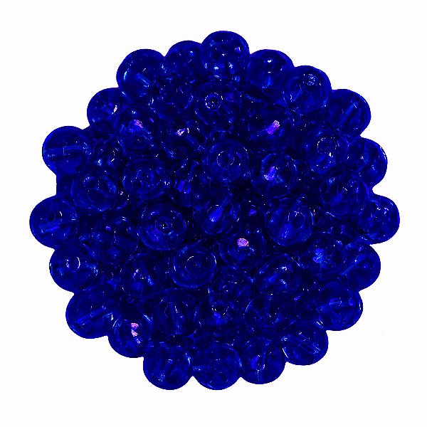 Pacote 160un Cristal 6mm Marinho Conta Para Guia