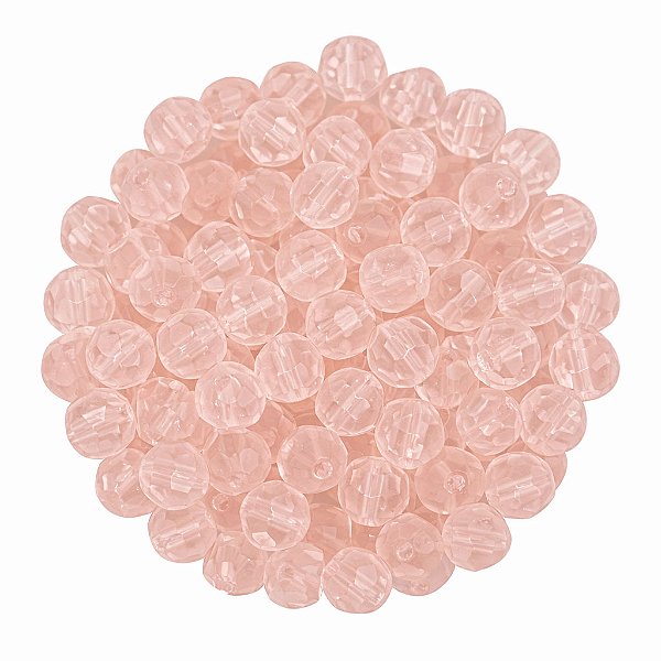 Pacote 160un Cristal 6mm Rosa Conta Para Guia