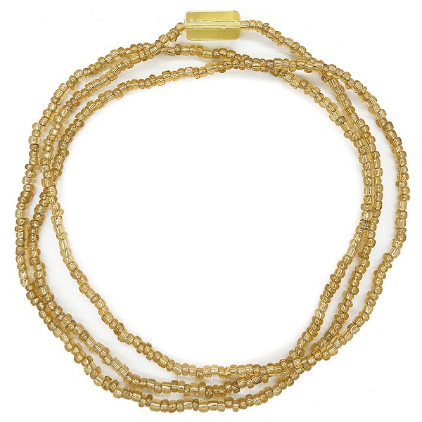 Guia Simples de Missanga Ouro C/ Firma