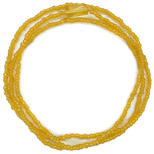 Guia Simples de Missanga Amarelo Perolado C/ Firma