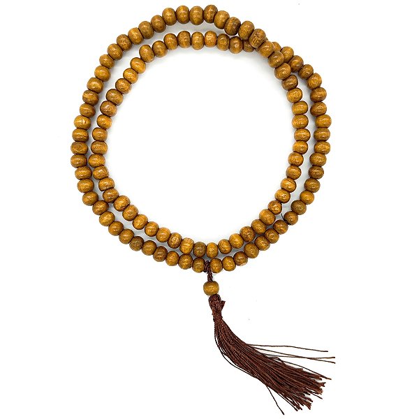 Guia Japamala Marrom Simples Artesanal Meditação Proteção Espiritual