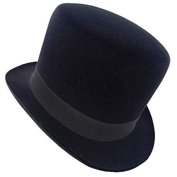 Cartola Alta Veludo Premium Exu Preto