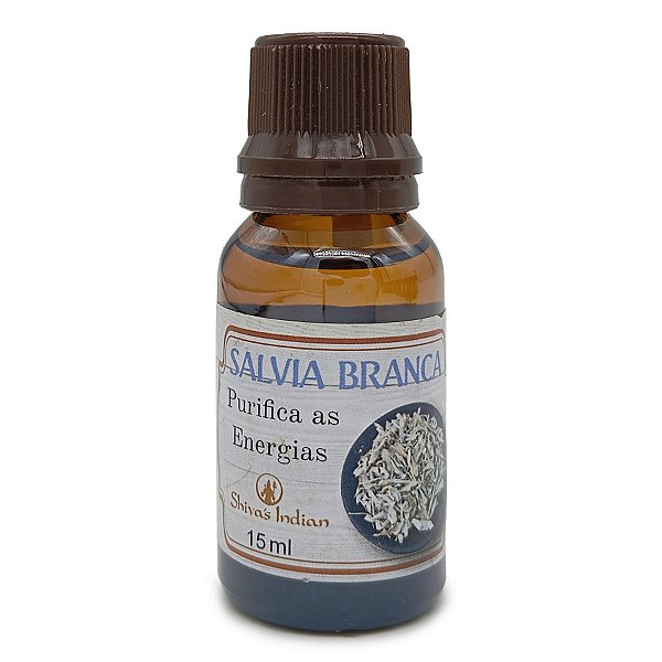 Essencia Premium Shiva'S Indian Óleo Perfumado 15ml Sálvia Branca