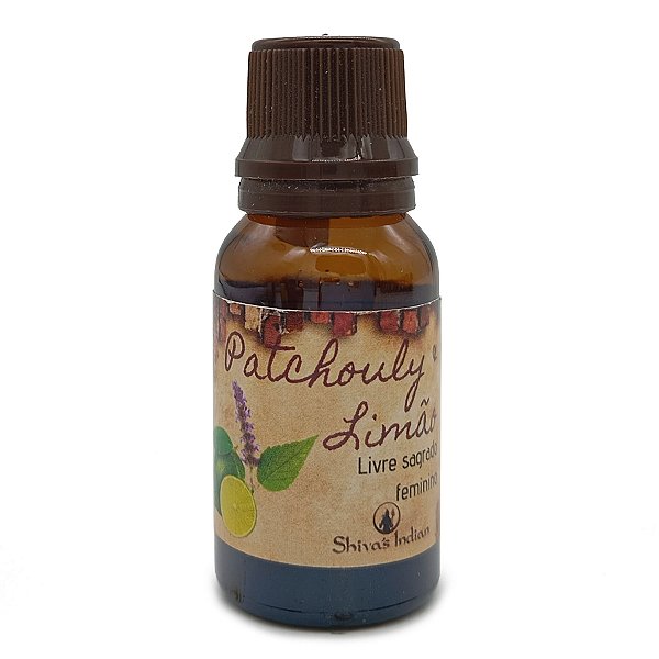 Essencia Premium Shiva'S Indian Óleo Perfumado 15ml Patchouli Com Limão