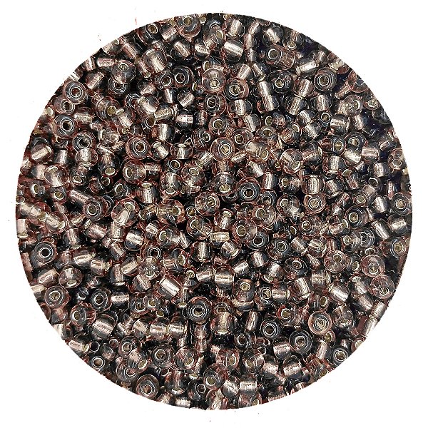 Pacote 100G Conta De Missanga Transparente Marrom