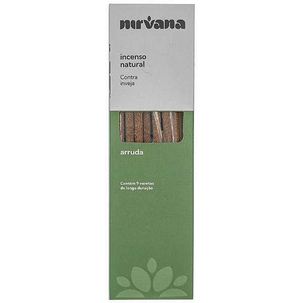 Incenso Natural Nirvana Inspira 9 Varetas Arruda