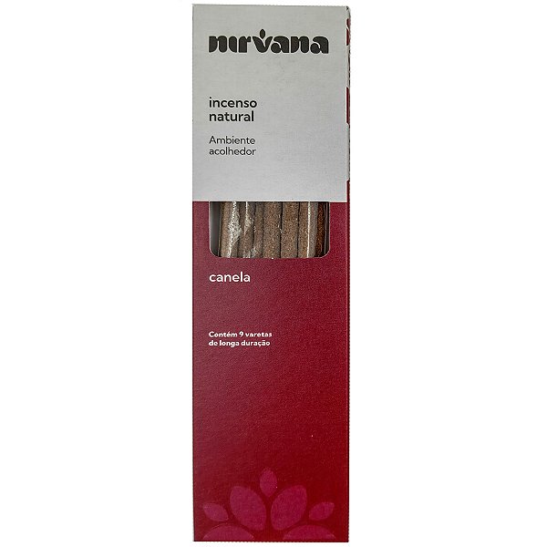 Incenso Natural Nirvana Inspira 9 Varetas Canela