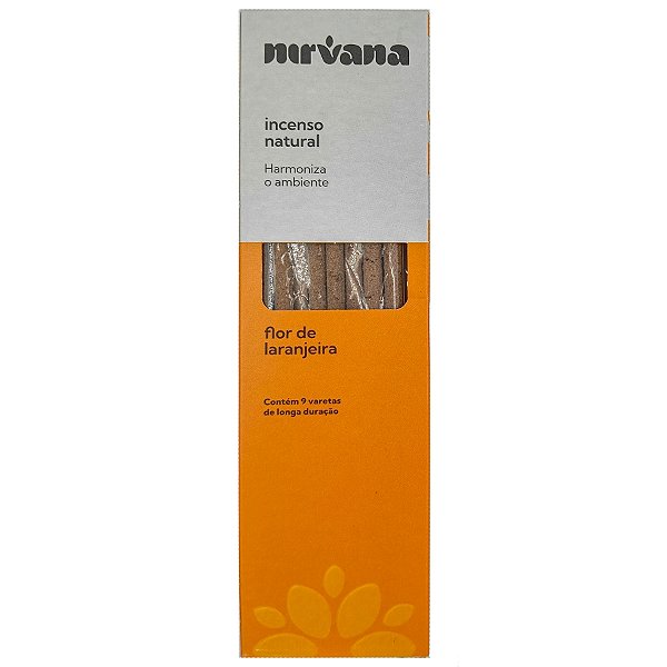 Incenso Natural Nirvana Inspira 9 Varetas Flor de Laranjeira