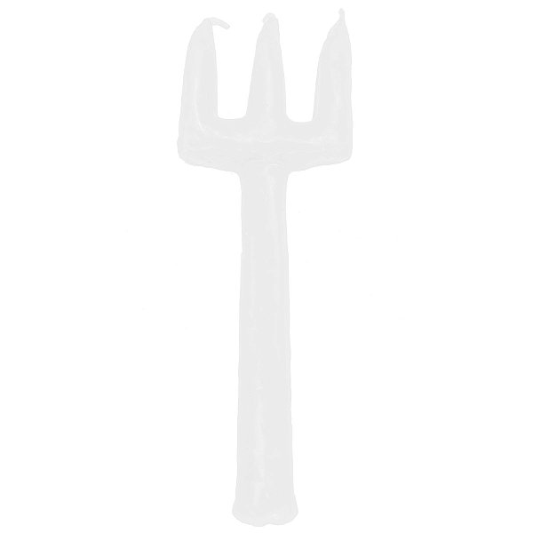 Vela de Magia Tridente Ativo Exú Branco