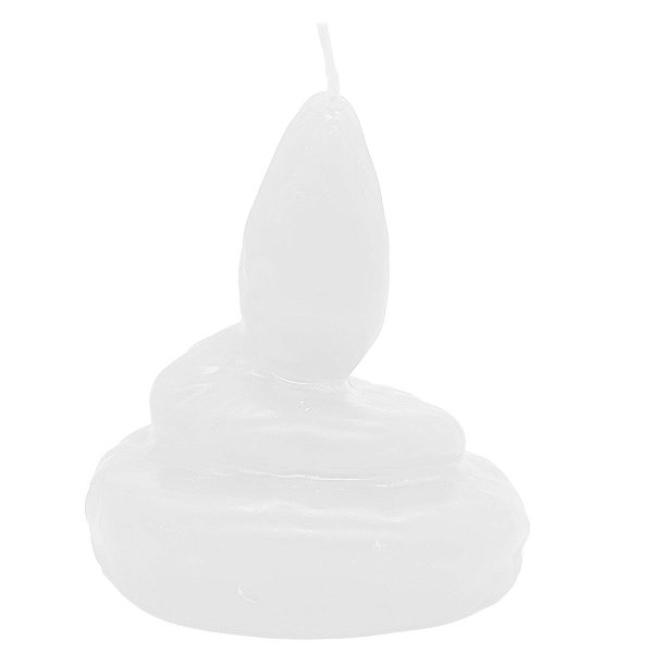 Vela de Magia Cobra Enrolada Serpente Branca