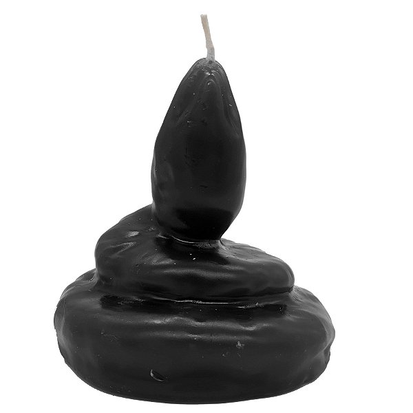 Vela de Magia Cobra Enrolada Serpente Preta