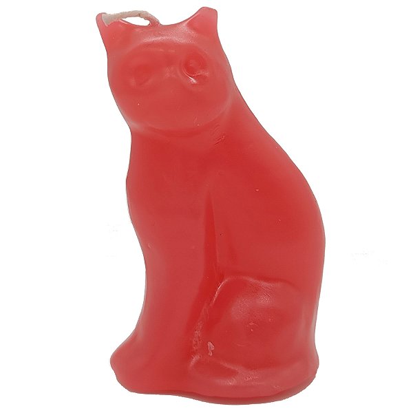 Vela de Magia Gato Animal Vermelho