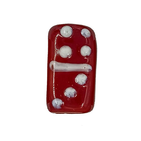 Firma de Vidro P/ Guia Vermelho/Branco (Dominó)