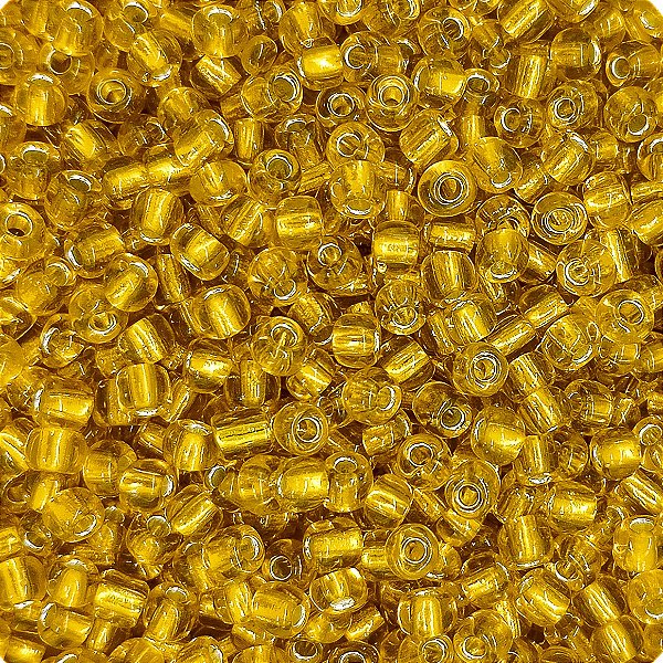 Miçanga Pacote 500g Conta de Missanga Cristalizada Amarelo